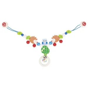Stroller Chain Hedgehog and Owl with clips - Wooden Toys by Heimess