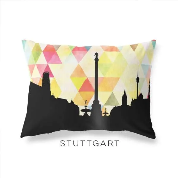 Stuttgart, Germany geometric skyline
