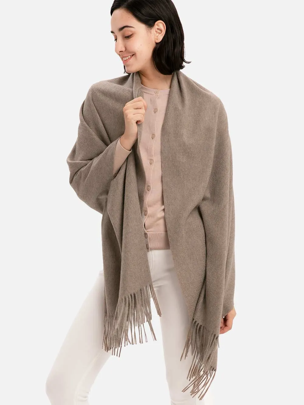Taupe Cashmere Wrap