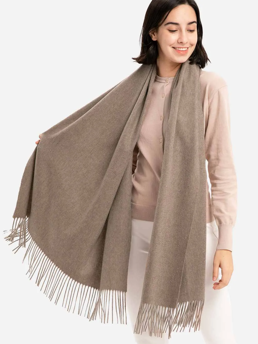 Taupe Cashmere Wrap