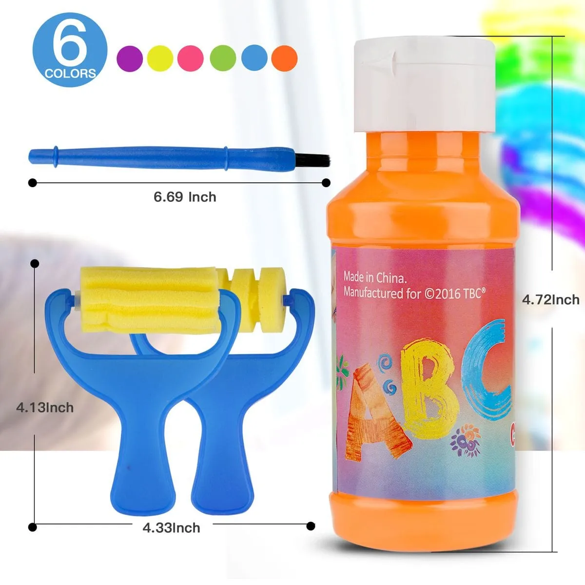 TBC The Best Craft - Neon color Sidewalk Chalk Paint Kit