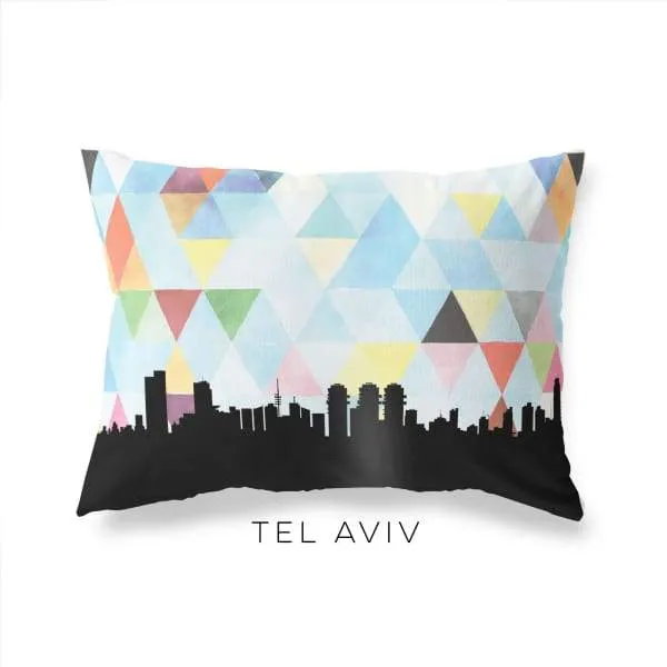 Tel Aviv, Israel geometric skyline