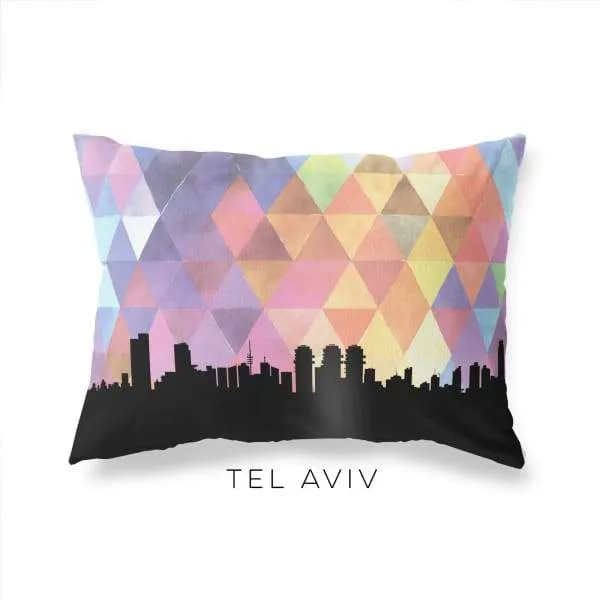 Tel Aviv, Israel geometric skyline