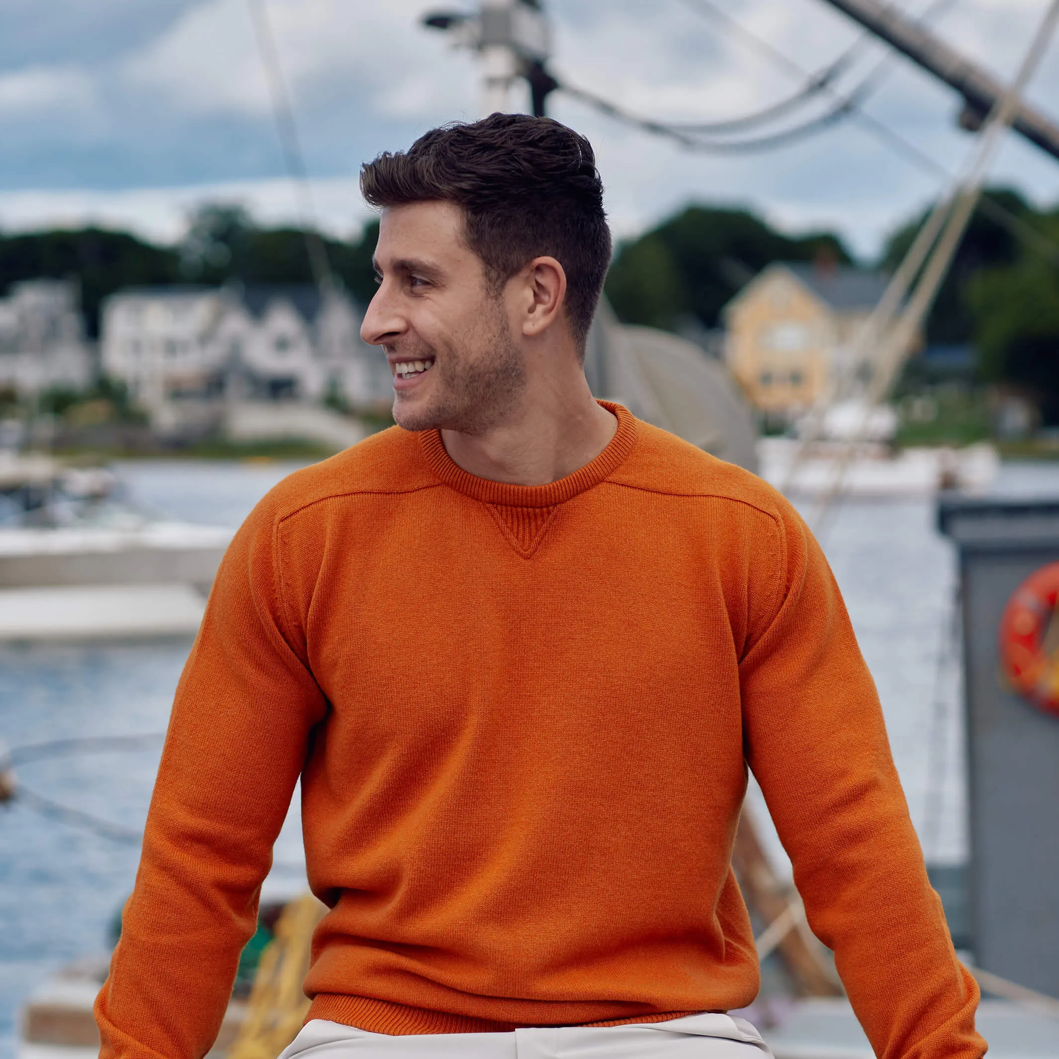 The Loden 4-Ply Cashmere Sport Crewneck Sweater