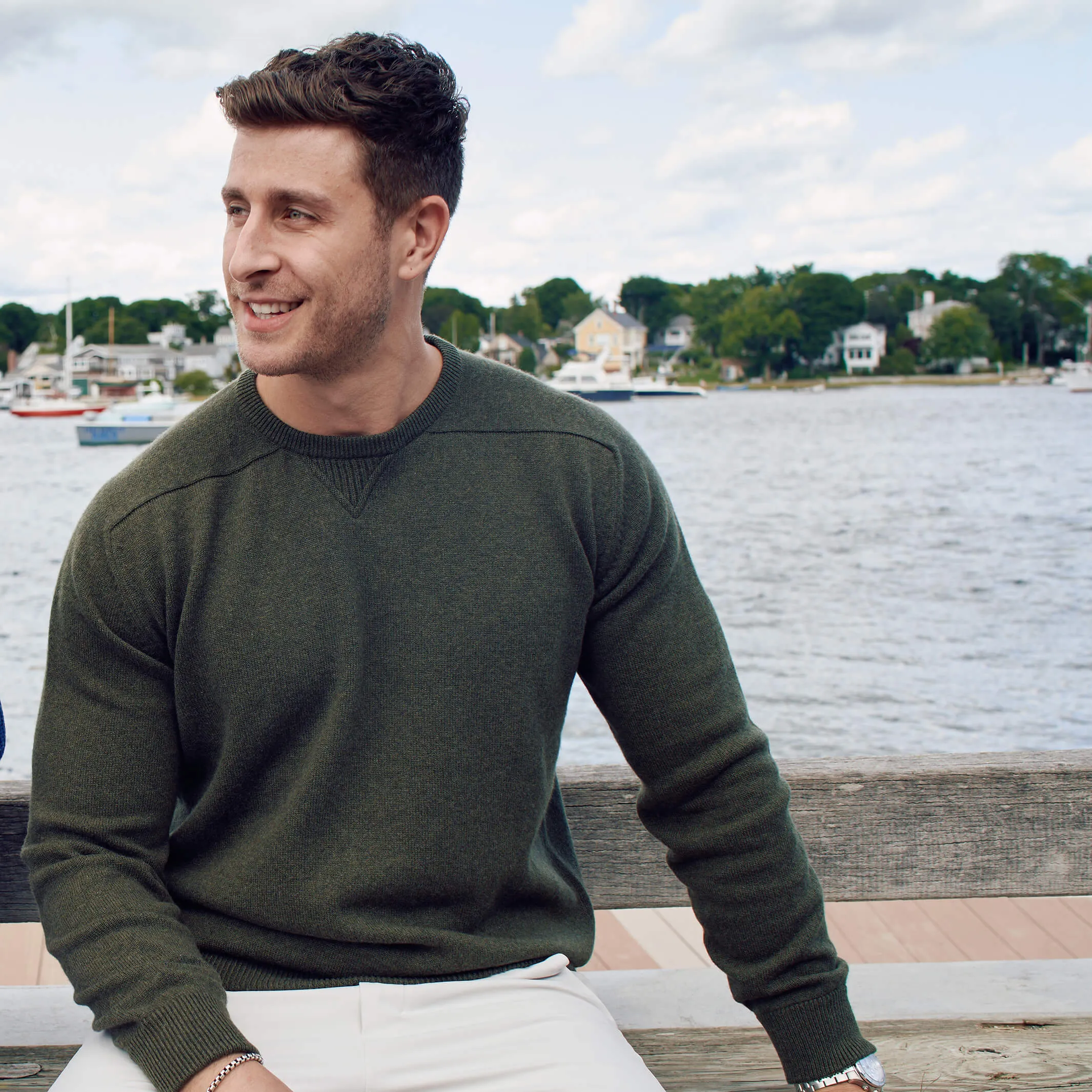 The Loden 4-Ply Cashmere Sport Crewneck Sweater