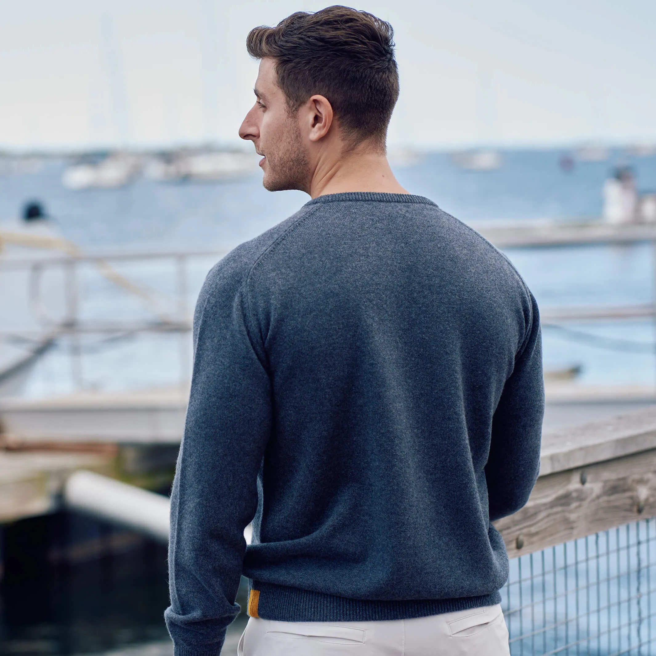 The Loden 4-Ply Cashmere Sport Crewneck Sweater