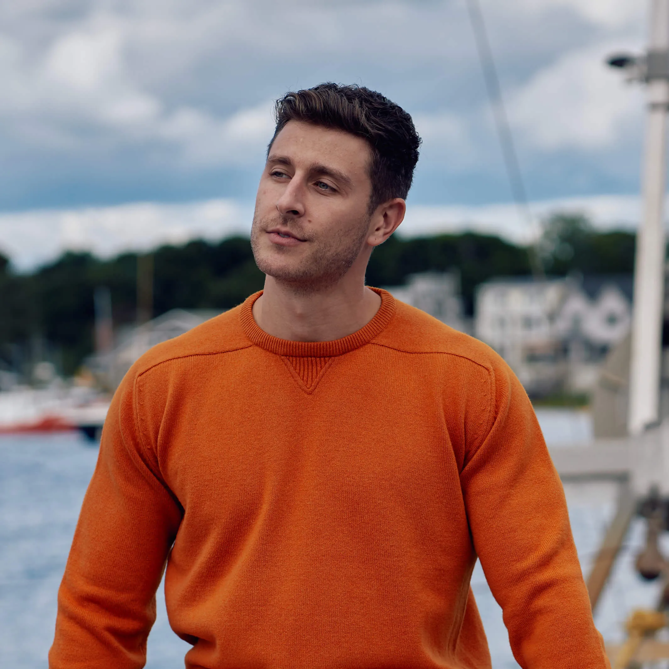 The Loden 4-Ply Cashmere Sport Crewneck Sweater
