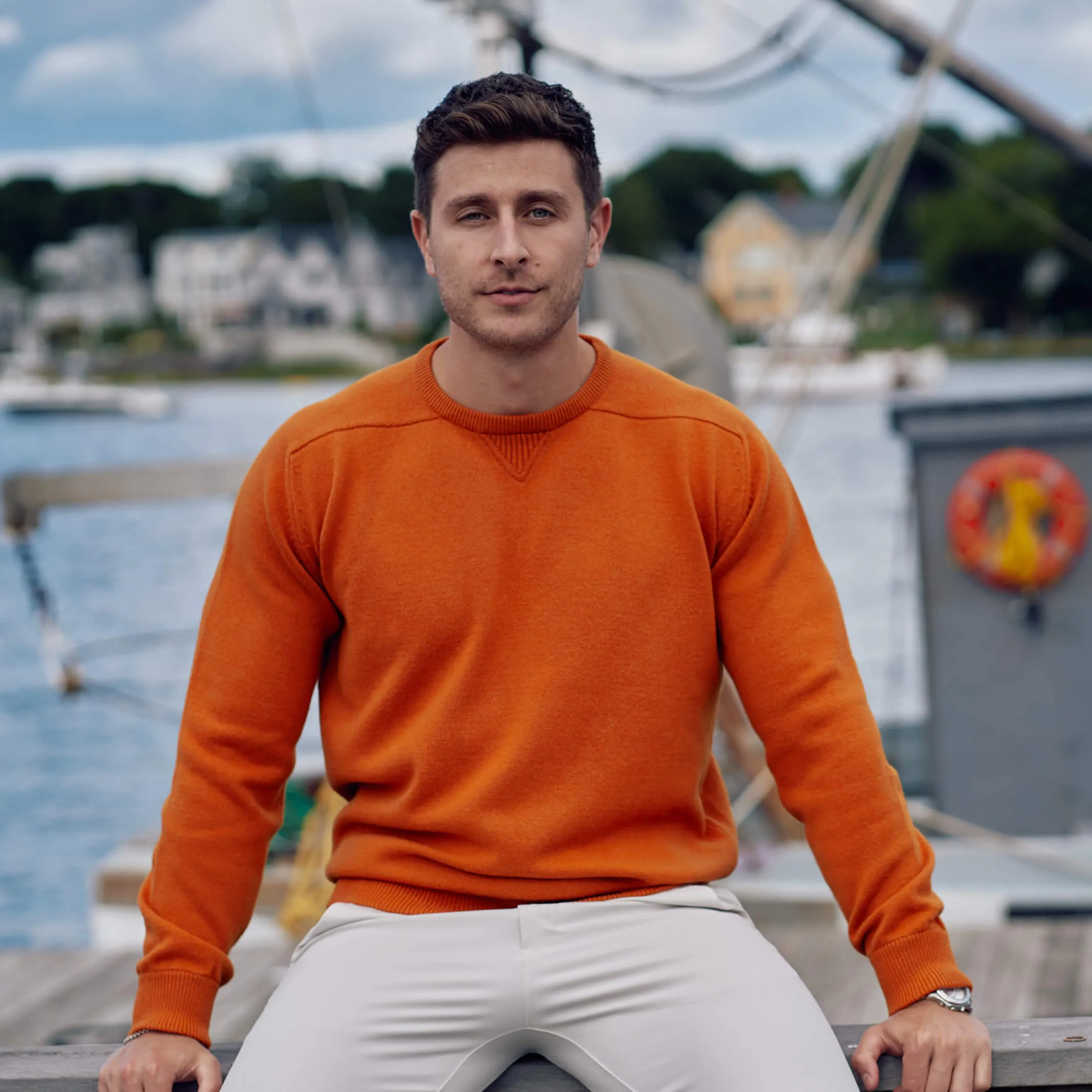 The Loden 4-Ply Cashmere Sport Crewneck Sweater