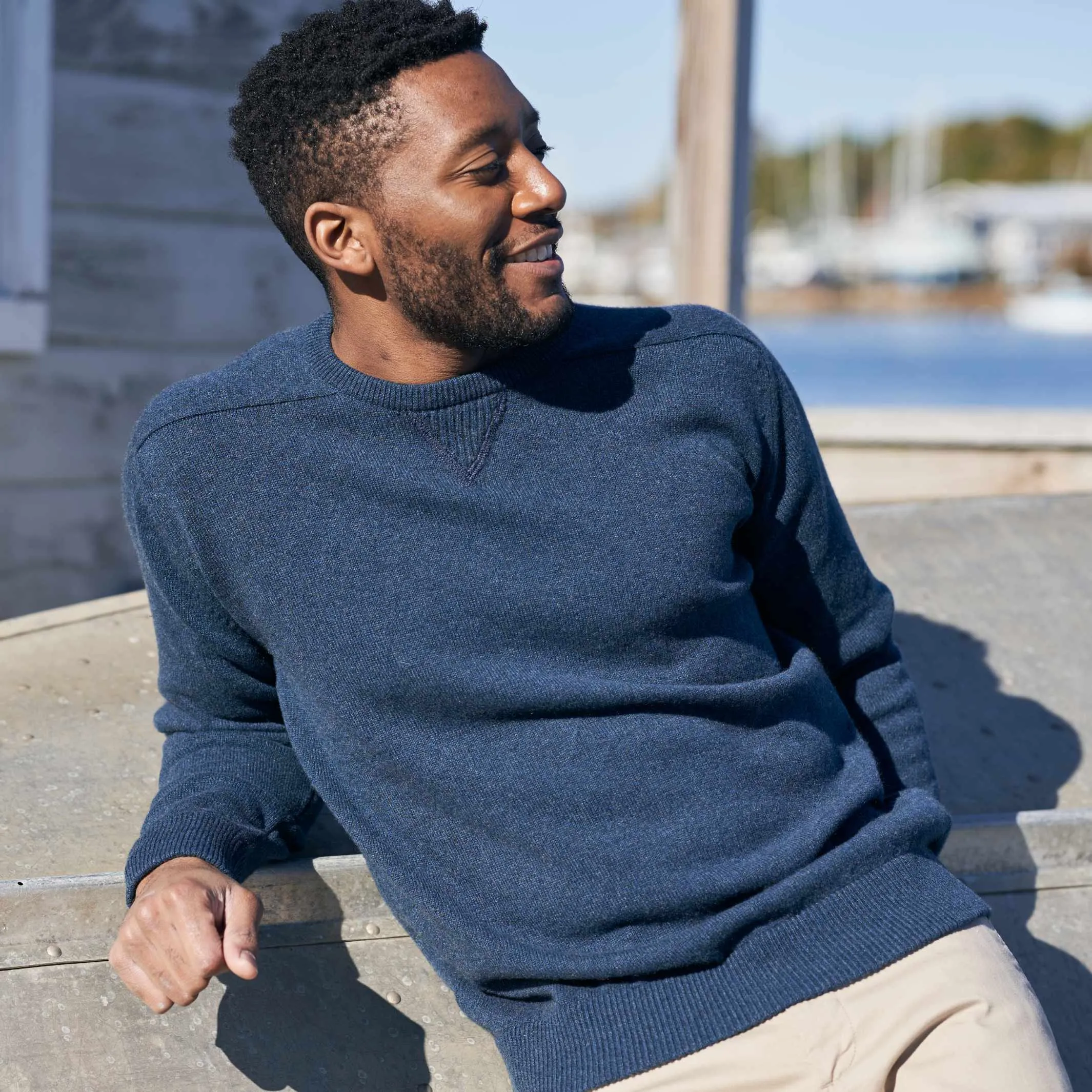The Loden 4-Ply Cashmere Sport Crewneck Sweater