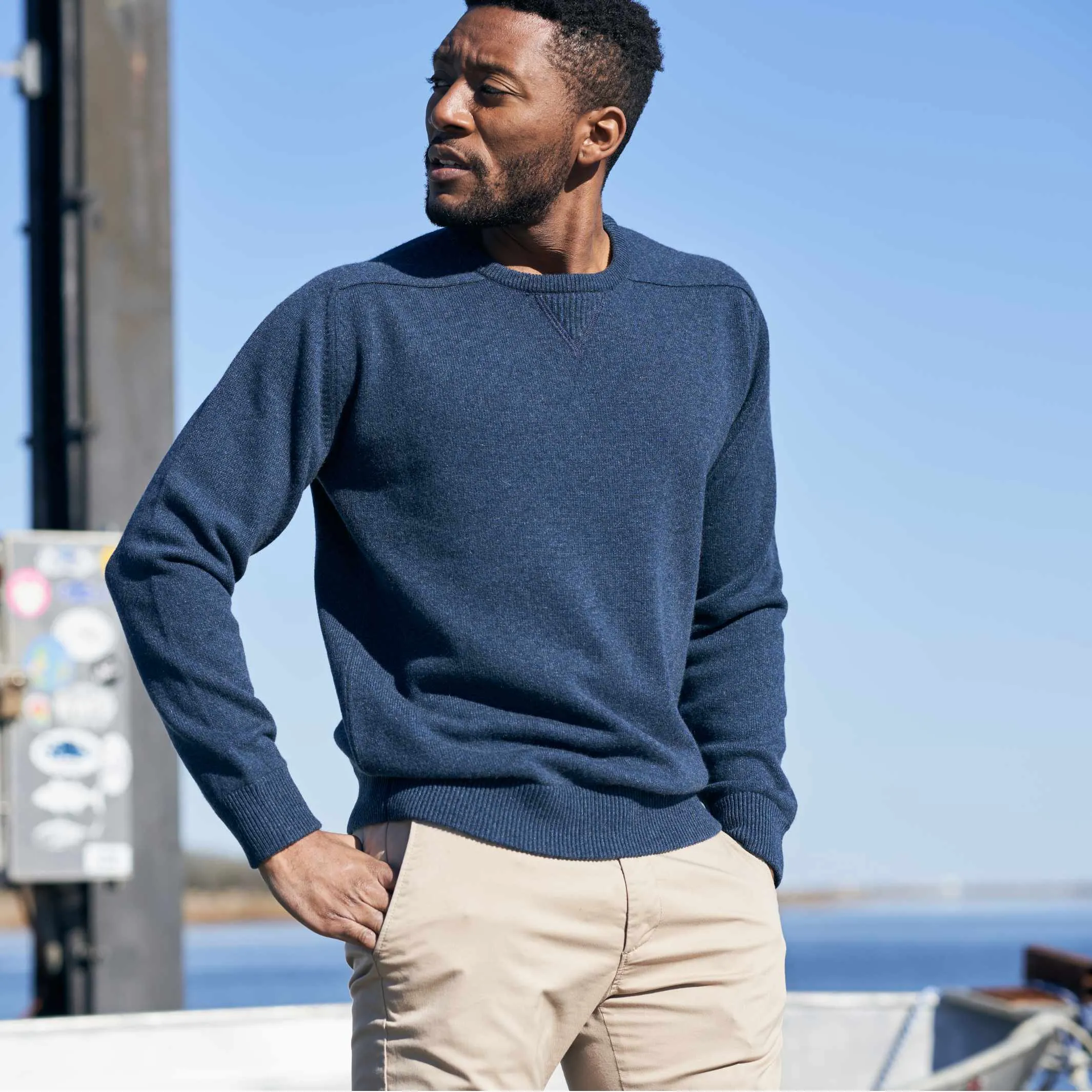 The Loden 4-Ply Cashmere Sport Crewneck Sweater