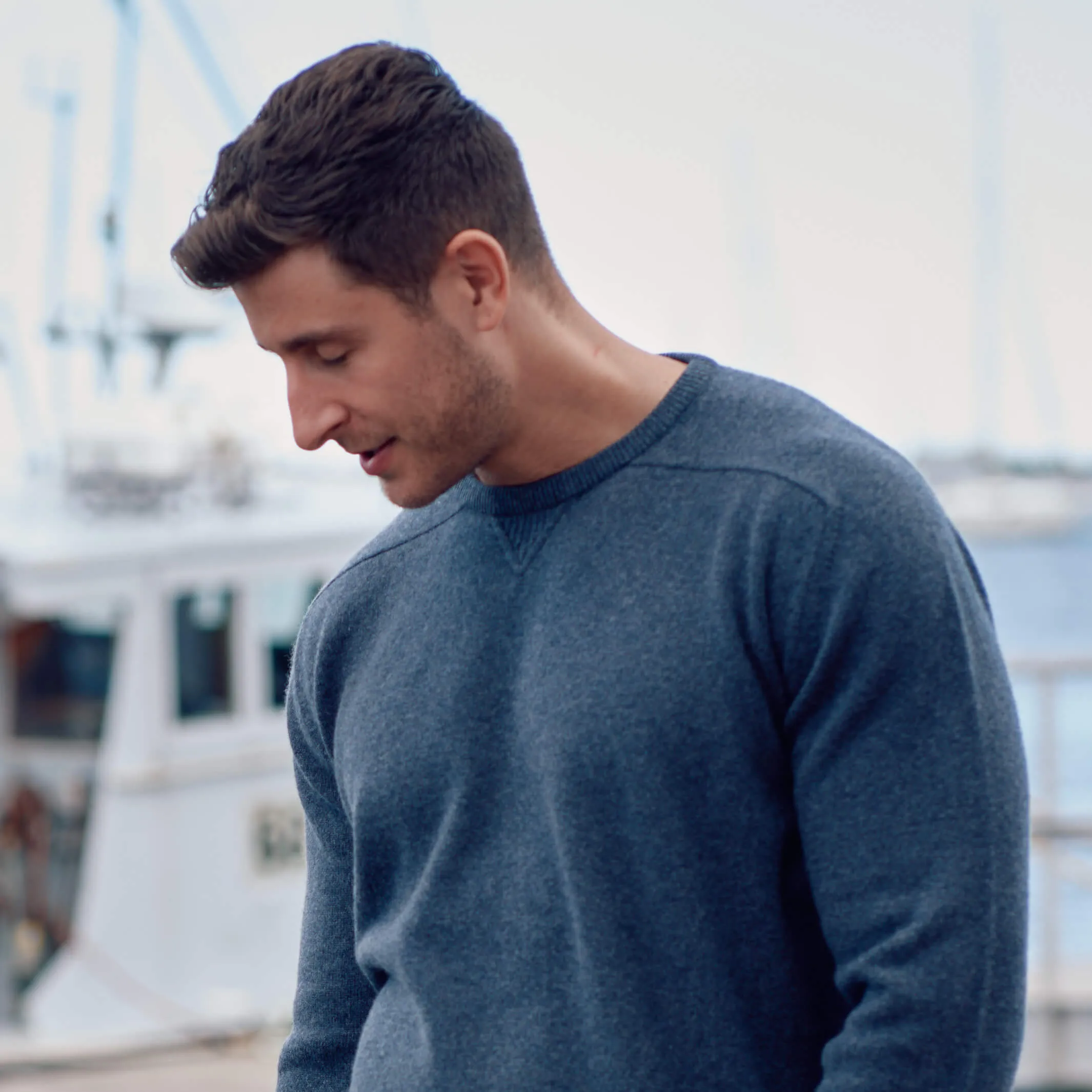 The Loden 4-Ply Cashmere Sport Crewneck Sweater