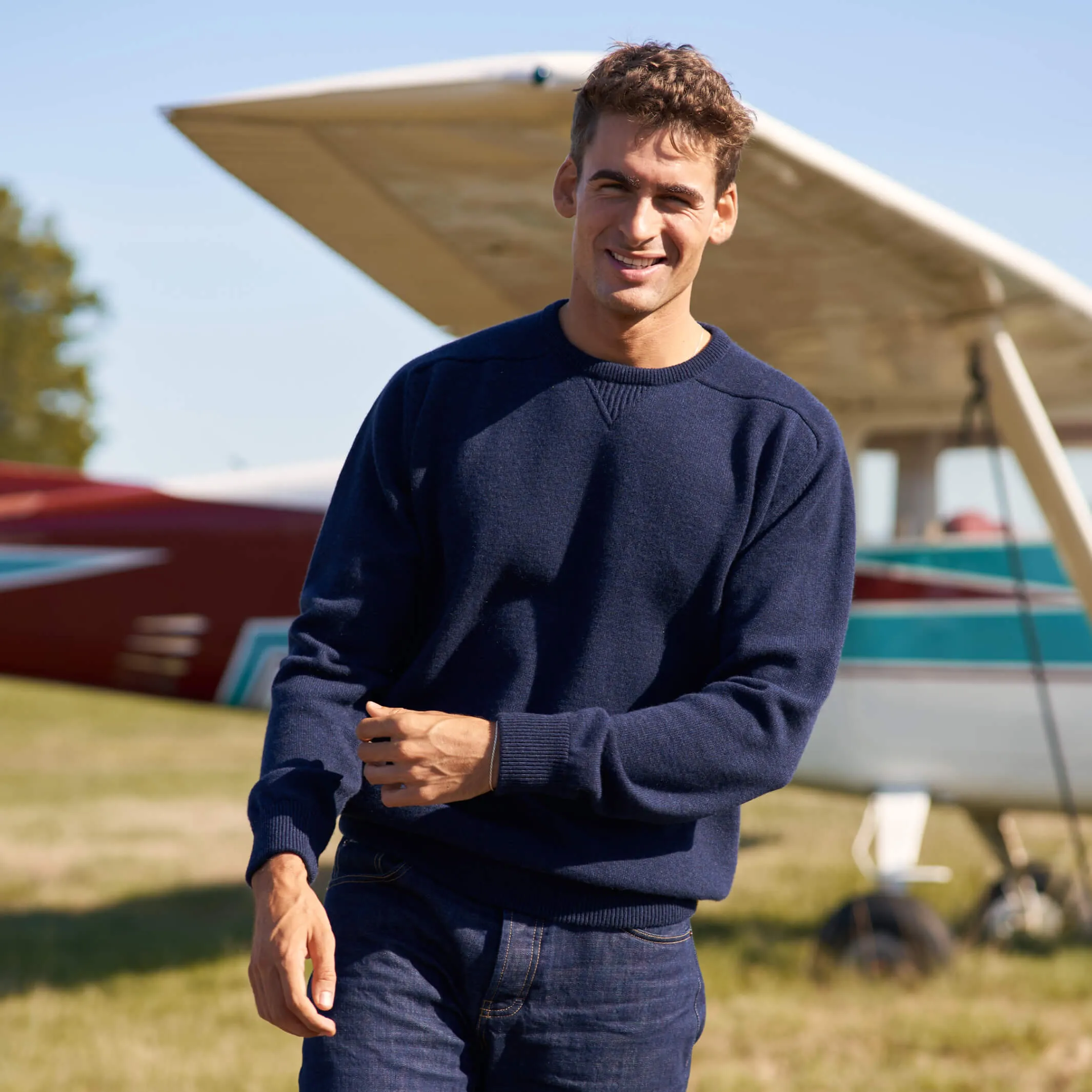 The Loden 4-Ply Cashmere Sport Crewneck Sweater