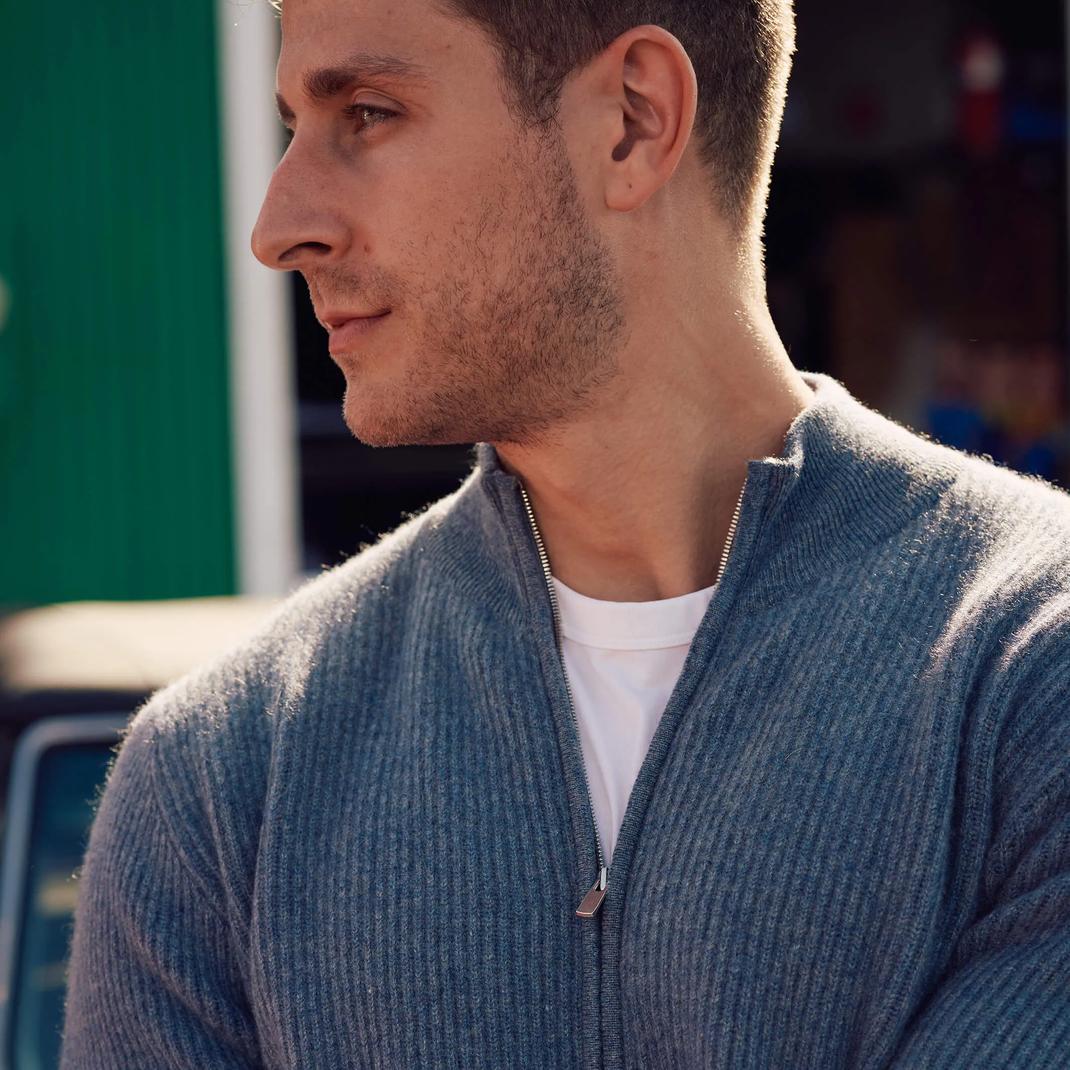 The Logan 4-ply Cashmere Full Zip