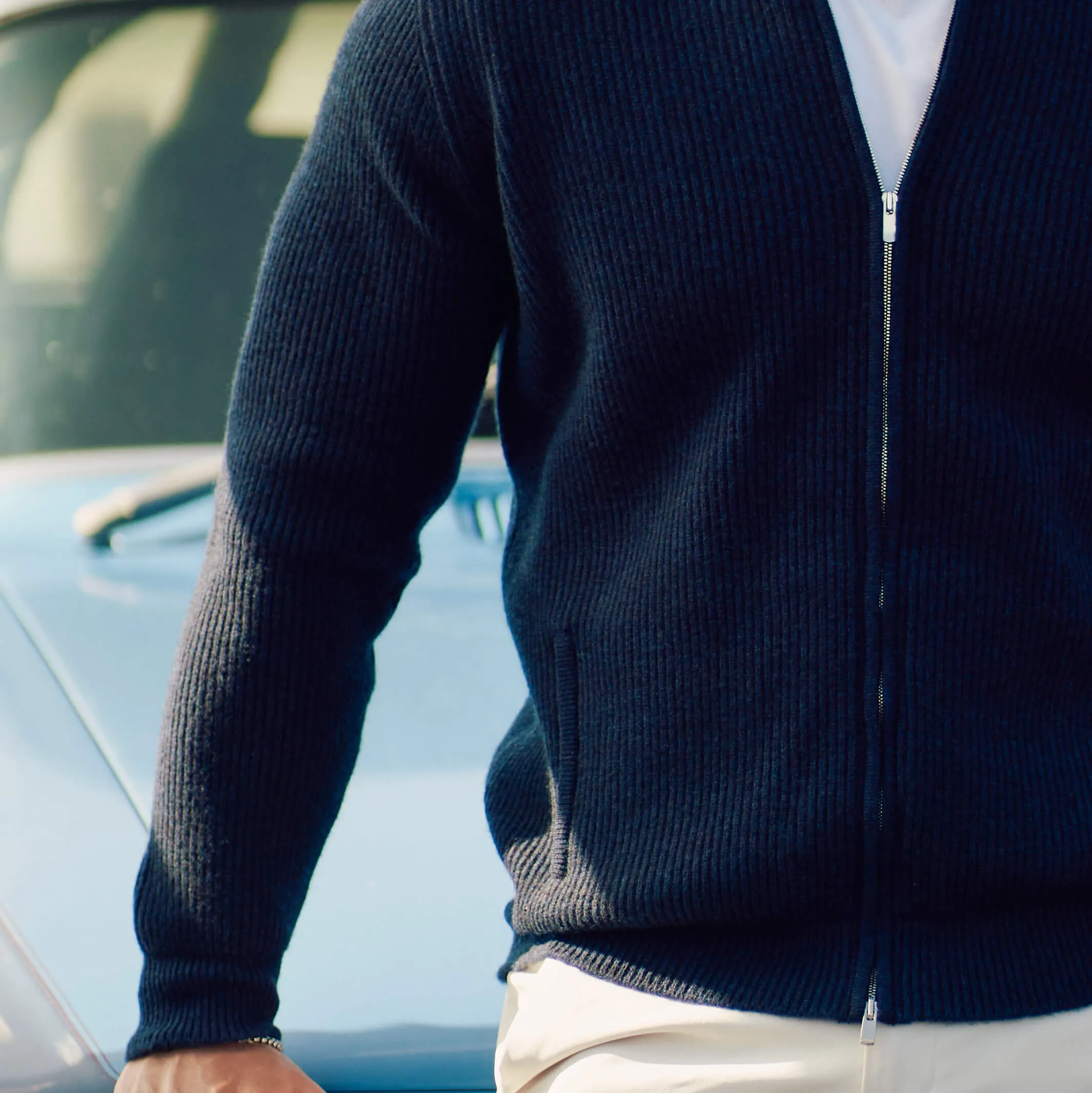 The Logan 4-ply Cashmere Full Zip