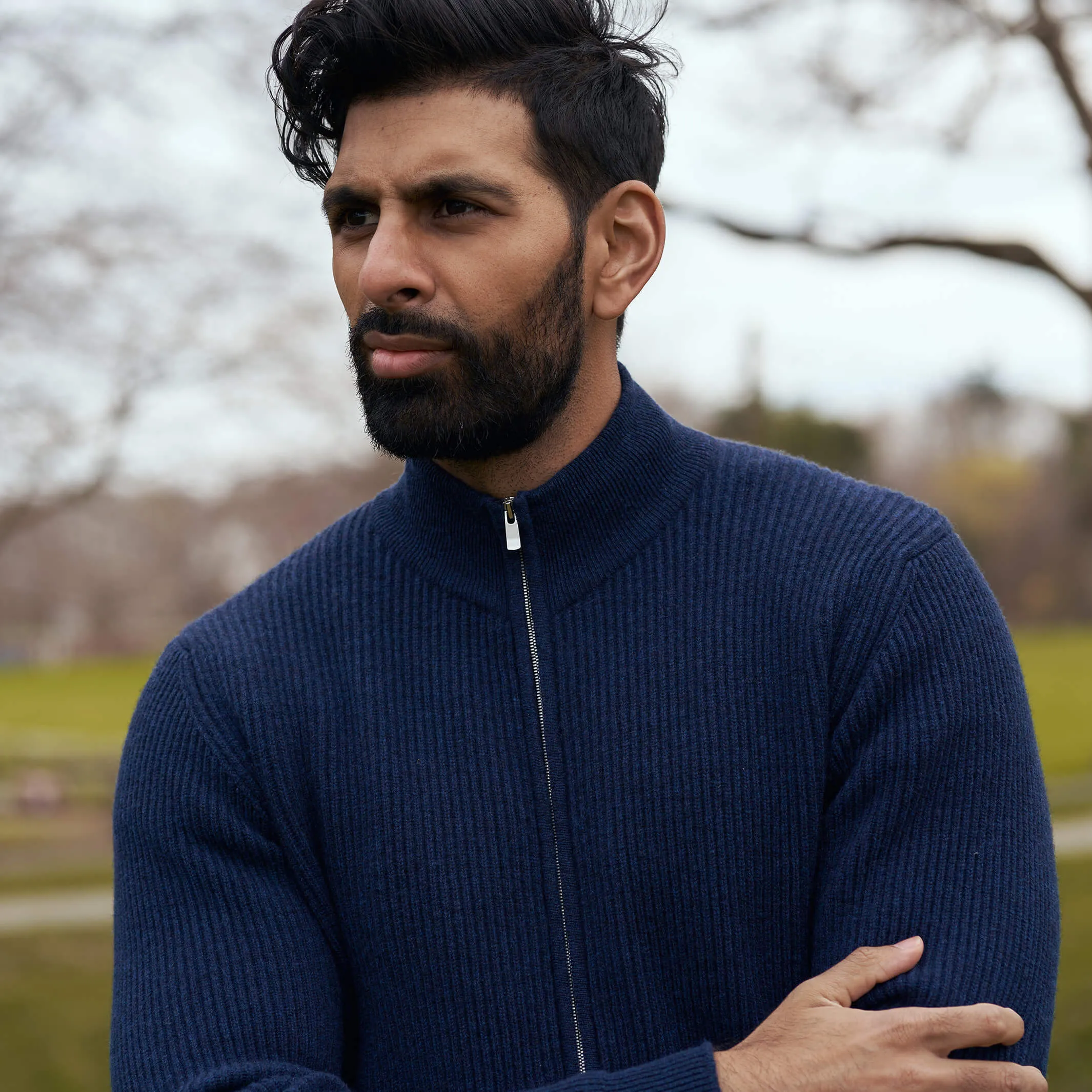 The Logan 4-ply Cashmere Full Zip