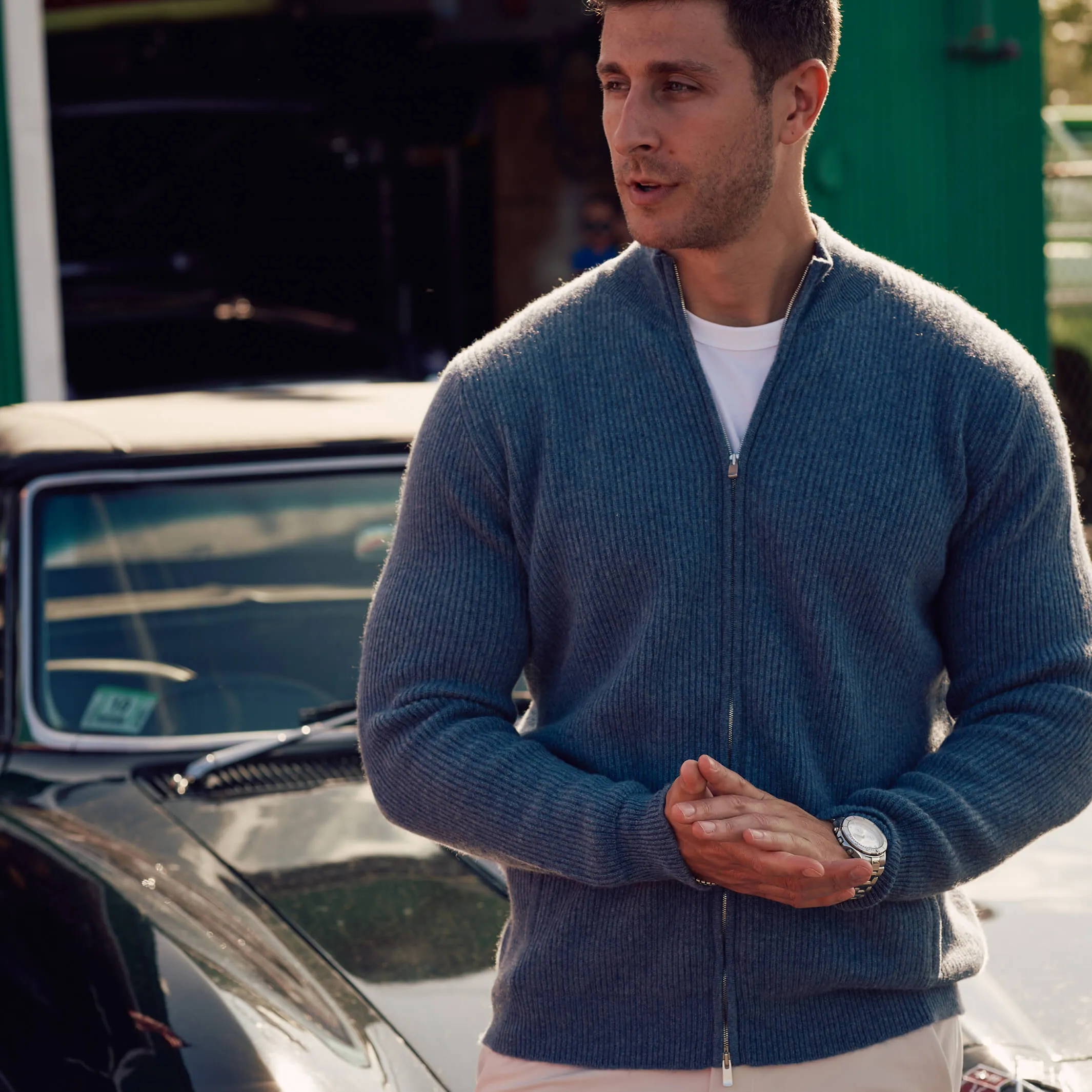 The Logan 4-ply Cashmere Full Zip