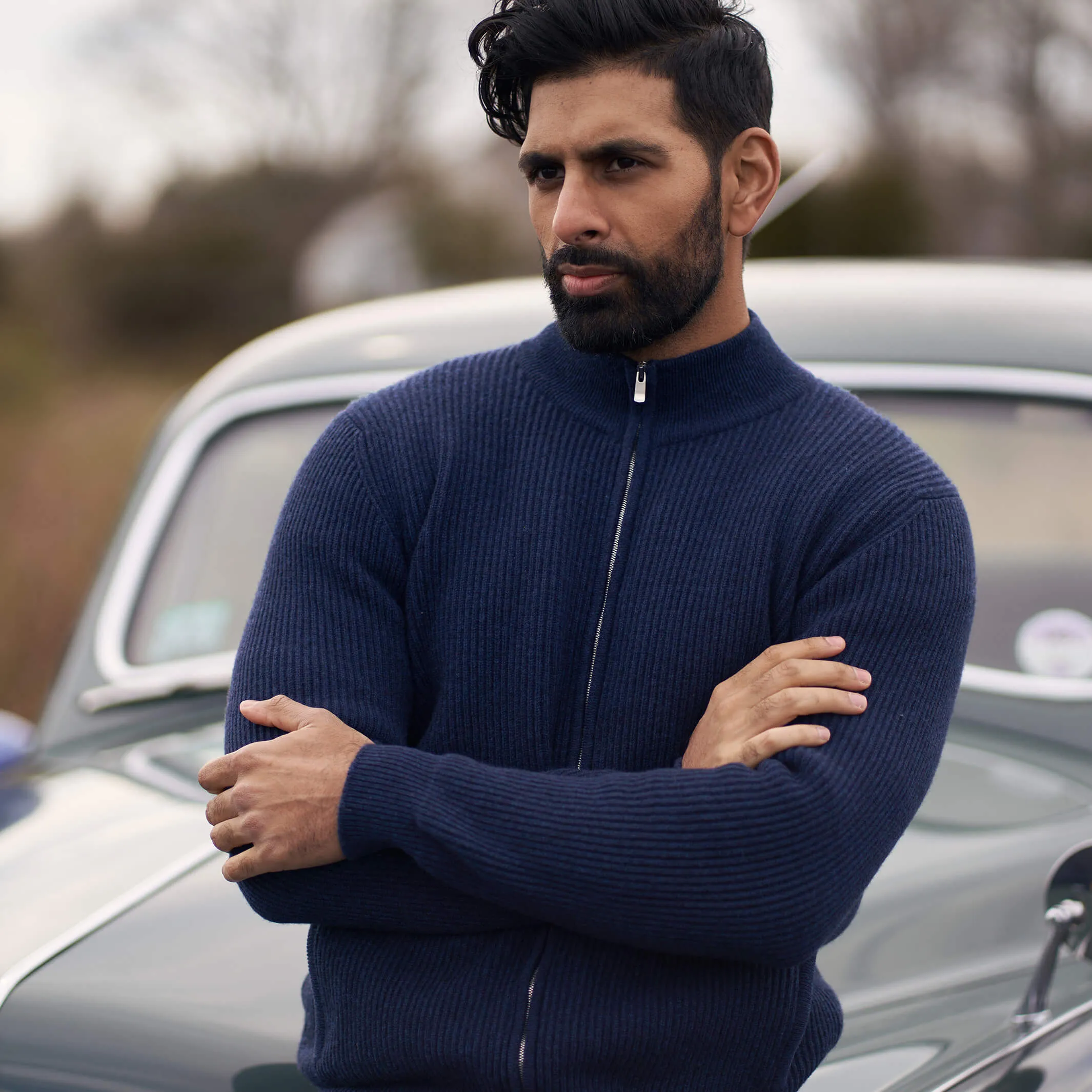 The Logan 4-ply Cashmere Full Zip