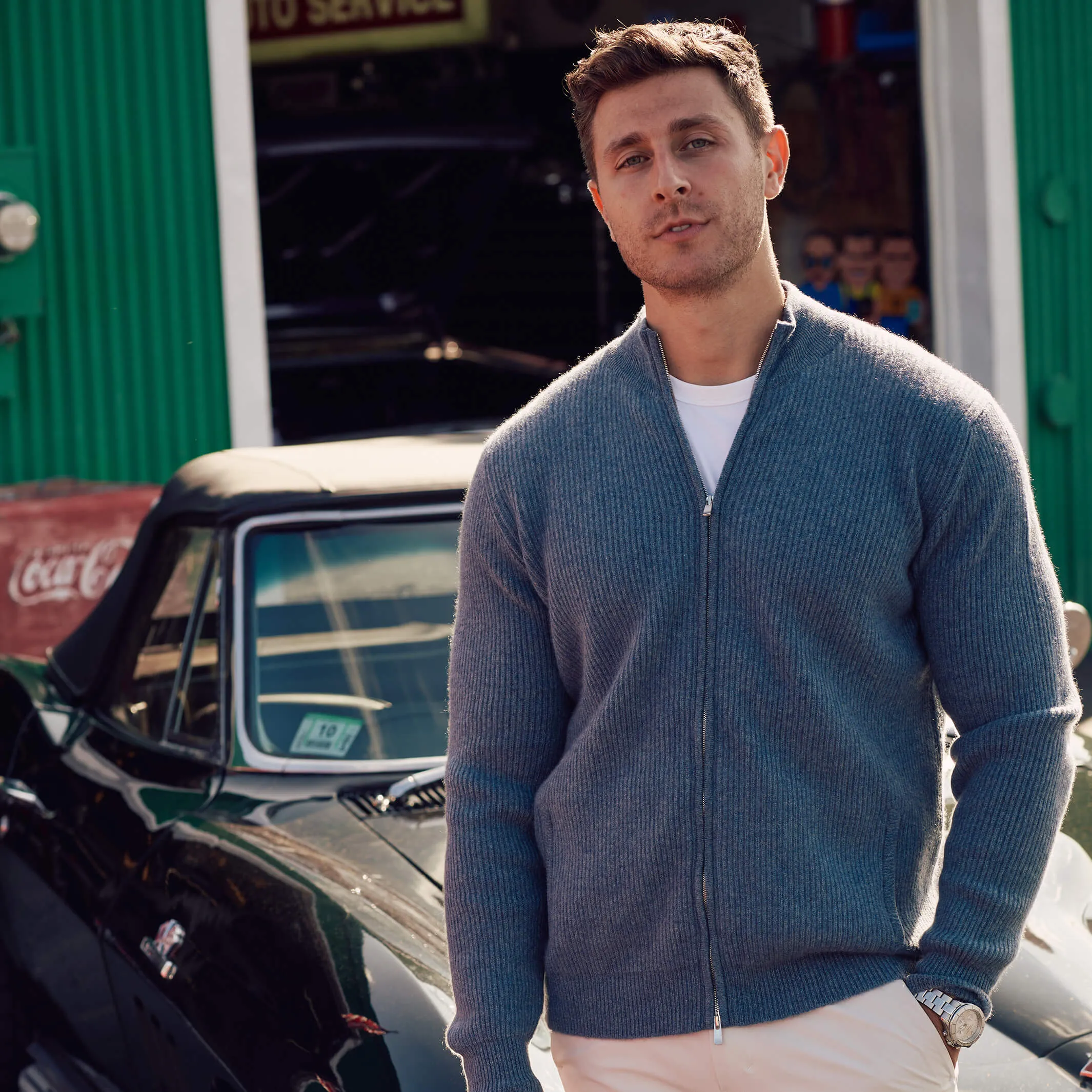 The Logan 4-ply Cashmere Full Zip