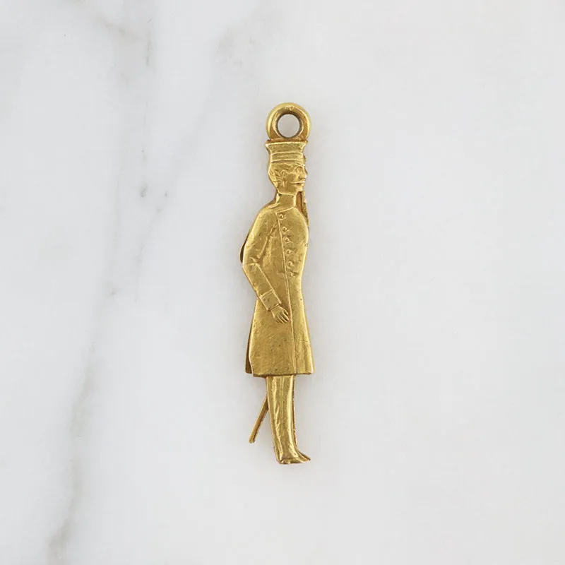 The Saluter 14k Gold Soldier Charm