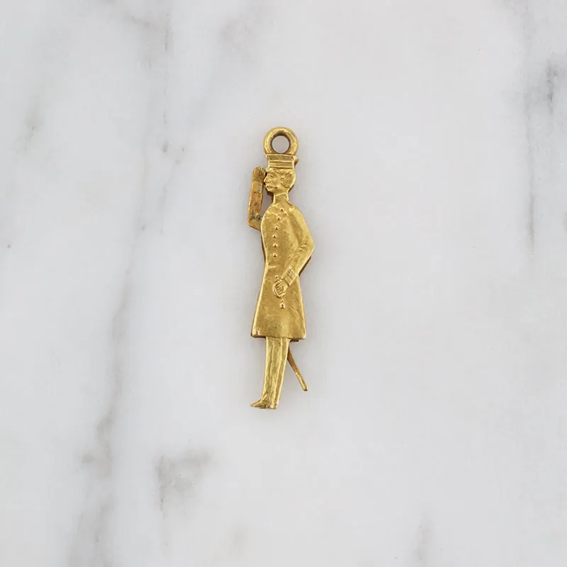 The Saluter 14k Gold Soldier Charm