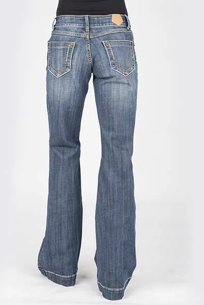 Tin Haul Ladies Ella Fit Trouser With Plain Back Pocket