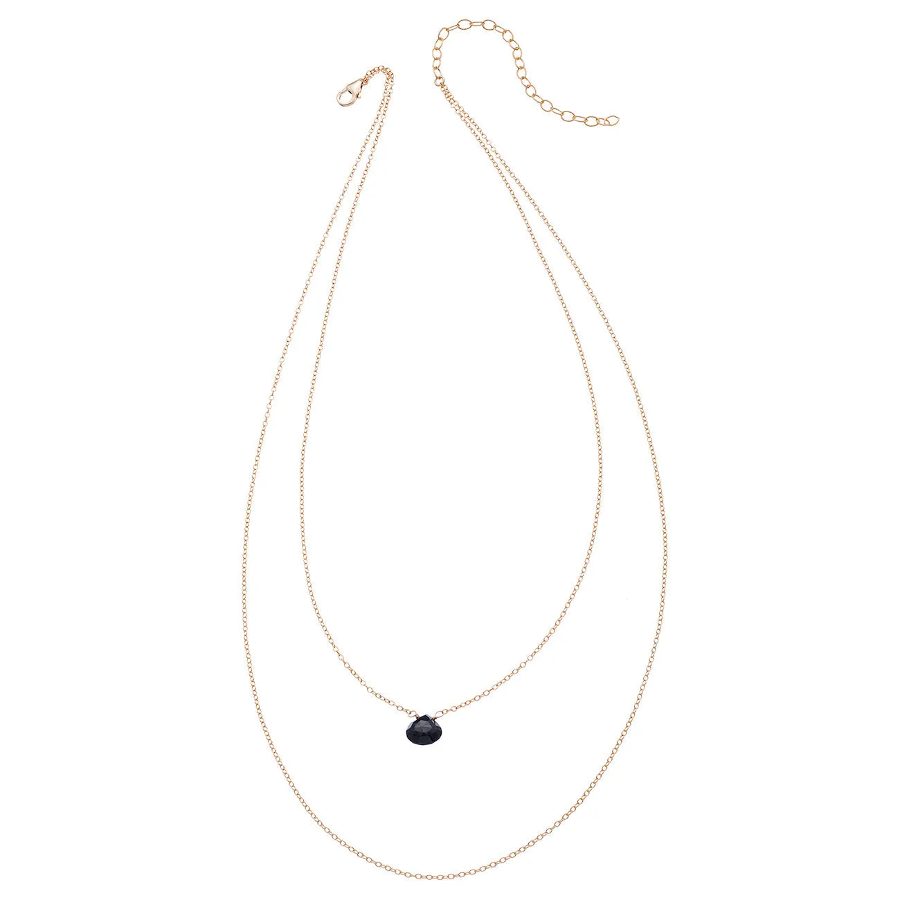 Tiny Gemstone Drape Necklace