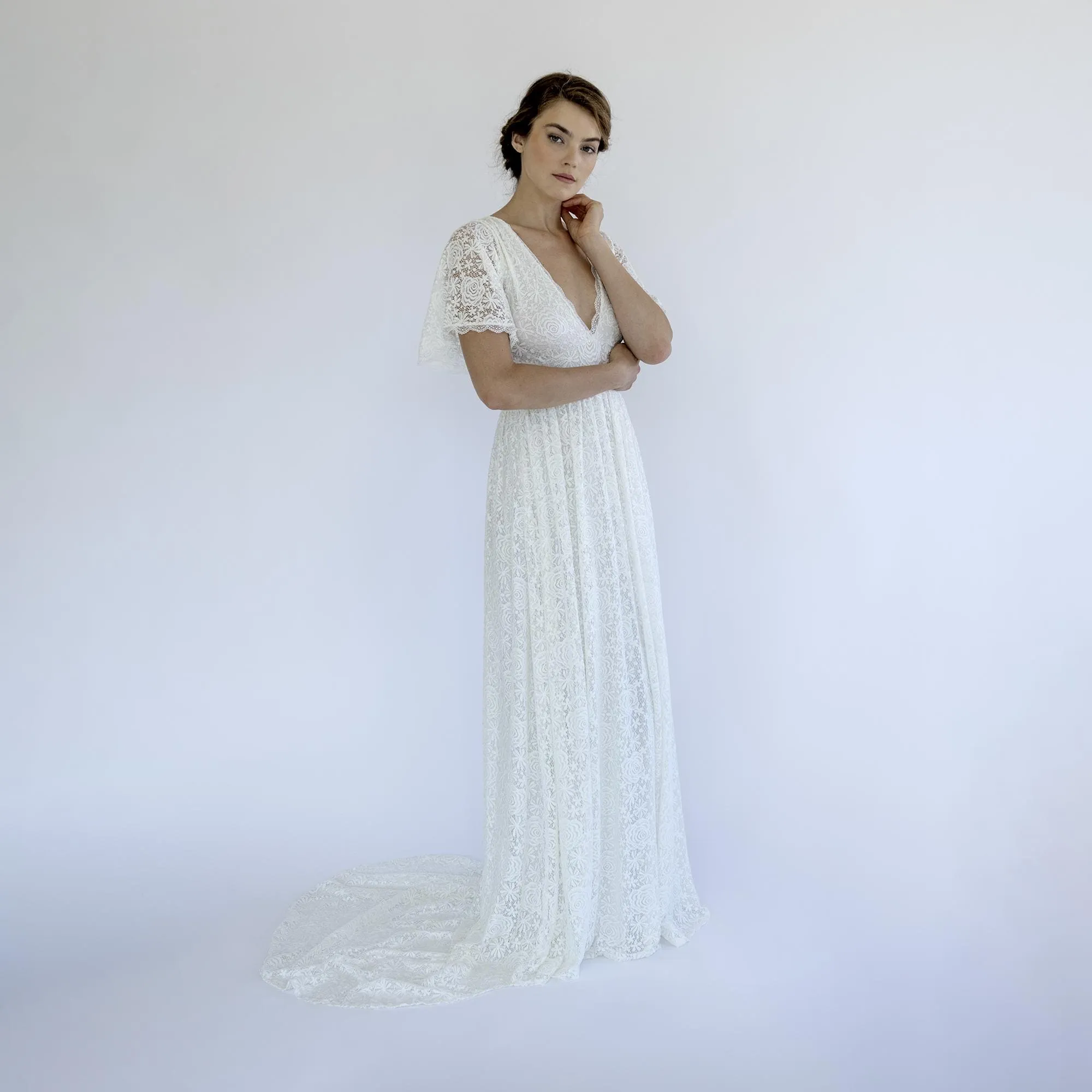 Train Wedding Dress #1479