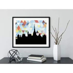 Turin, Italy geometric skyline