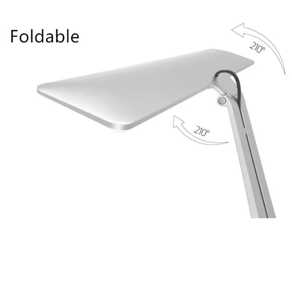 Ultra-Thin Minimalist USB Desk Lamp With Smart Touch Dimmer and Built-In Battery