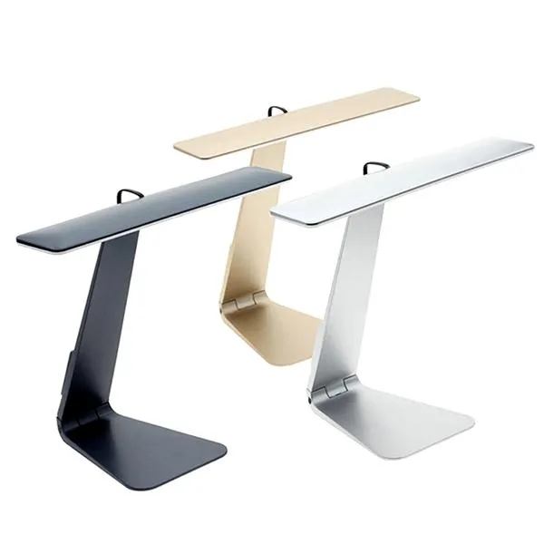 Ultra-Thin Minimalist USB Desk Lamp With Smart Touch Dimmer and Built-In Battery