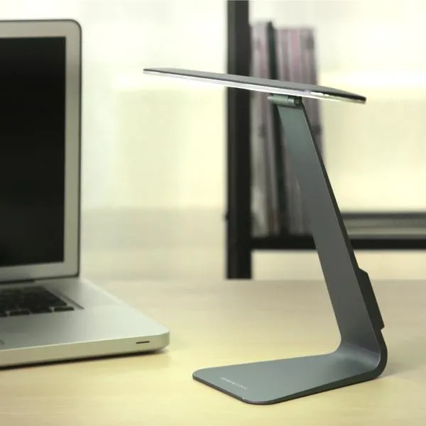 Ultra-Thin Minimalist USB Desk Lamp With Smart Touch Dimmer and Built-In Battery