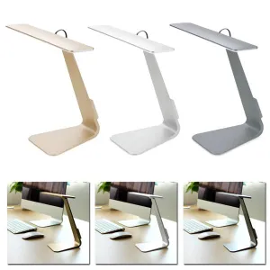 Ultra-Thin Minimalist USB Desk Lamp With Smart Touch Dimmer and Built-In Battery
