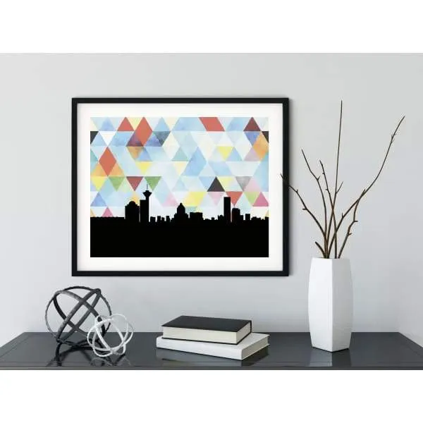 Vancouver, British Columbia geometric skyline