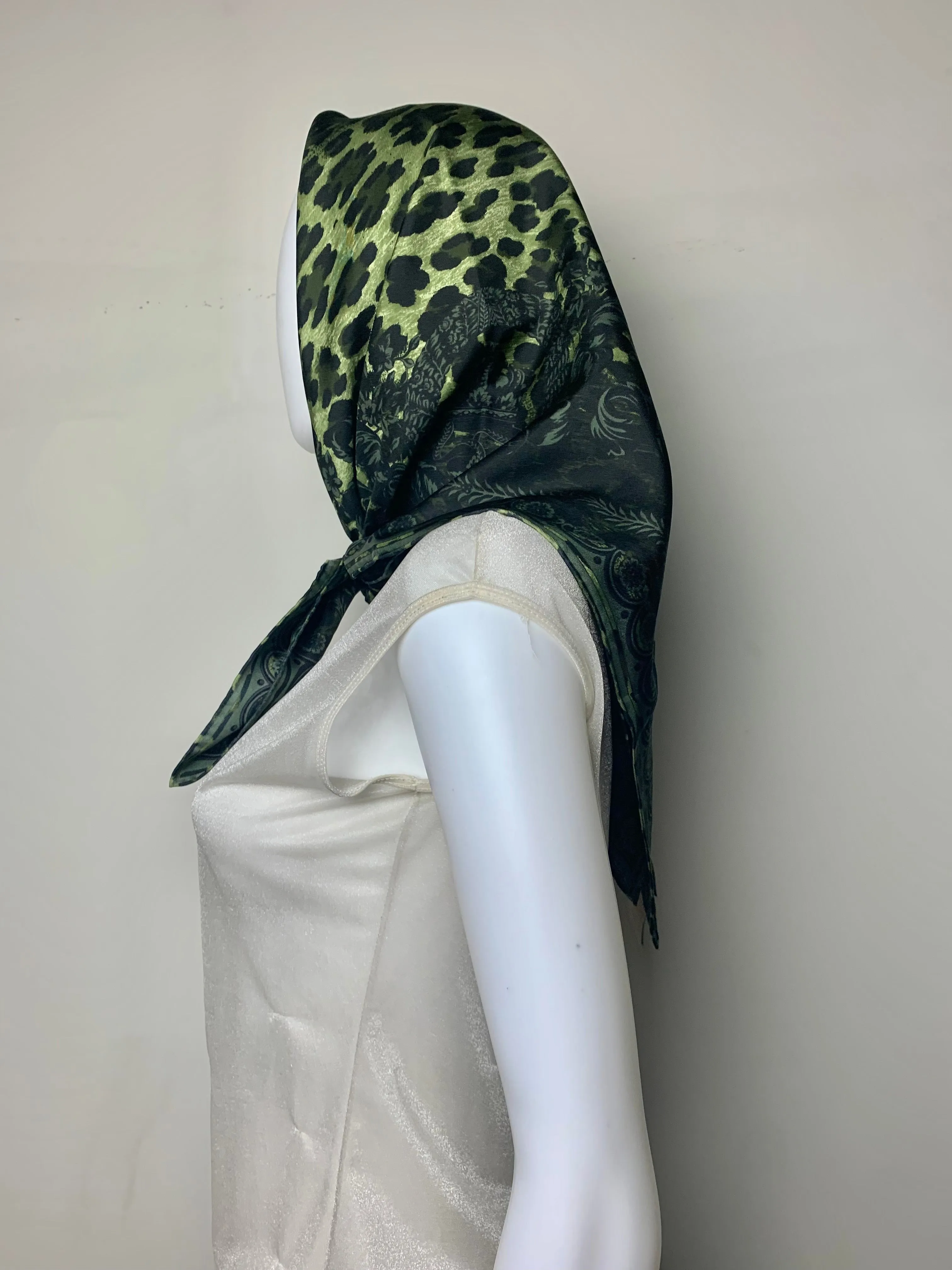 Versace FW 2005 Cheetah Silk Scarf