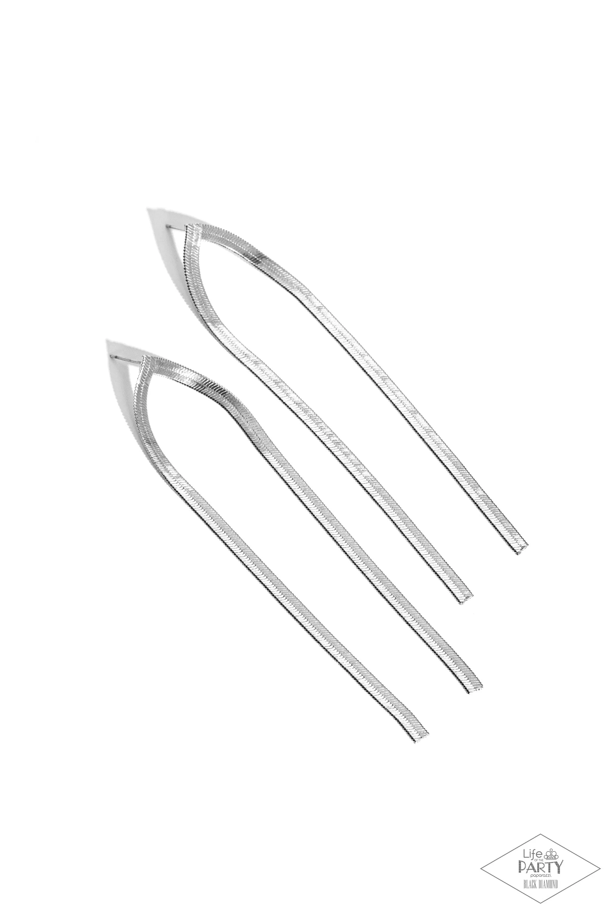 Very Viper - Silver Post Earring