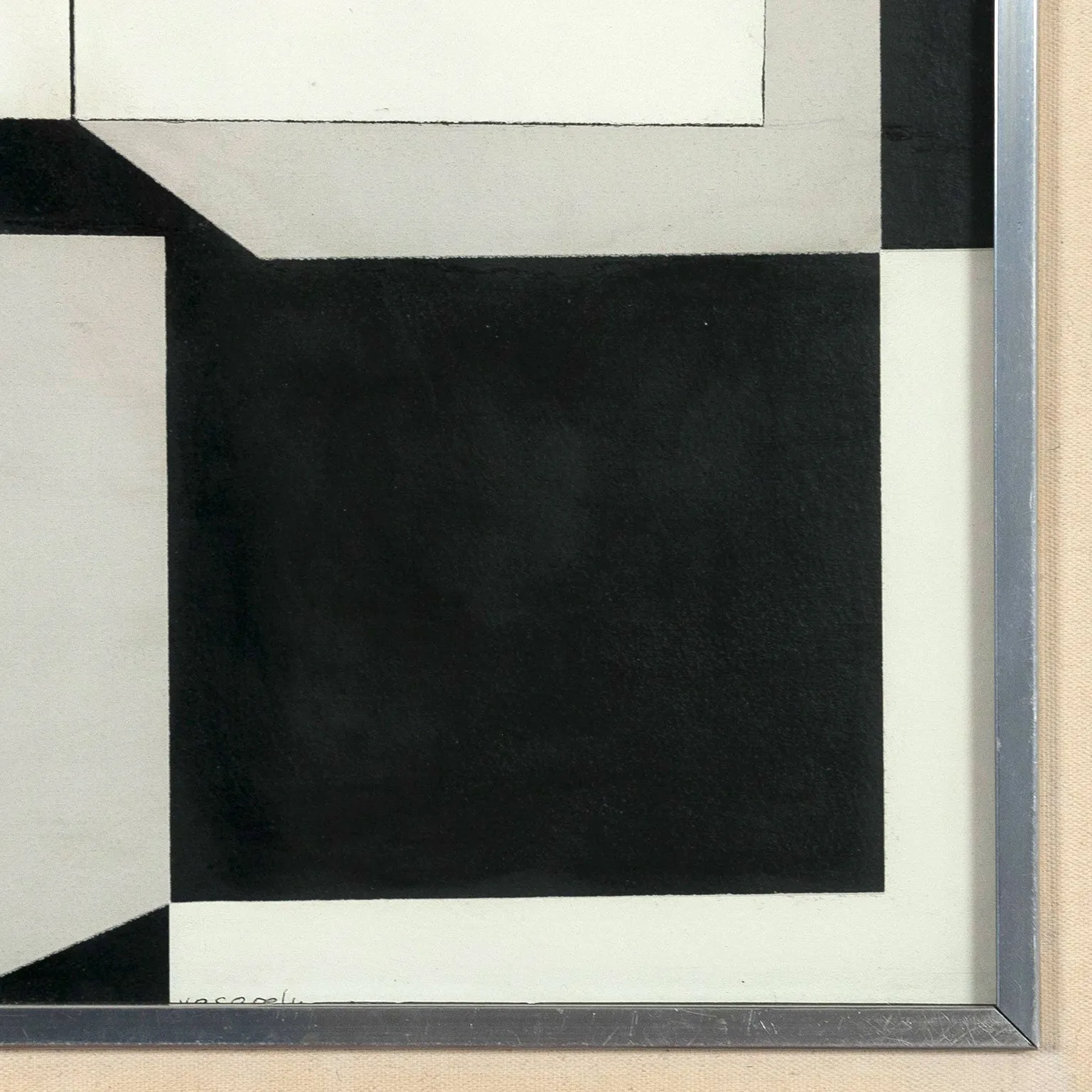 VICTOR VASARELY "AKKA" GOUACHE, 1949