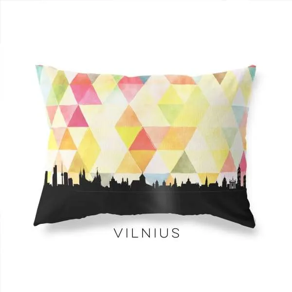 Vilnius, Lithuania geometric skyline