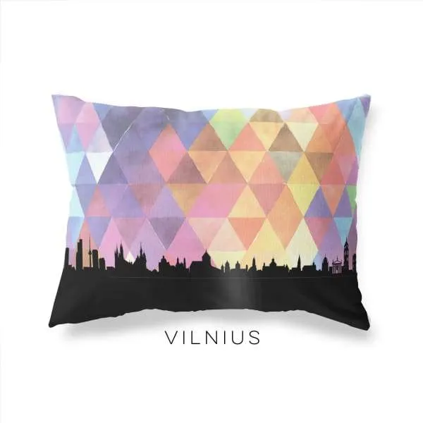 Vilnius, Lithuania geometric skyline