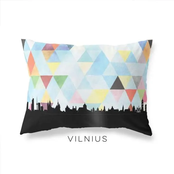 Vilnius, Lithuania geometric skyline