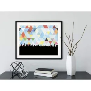 Vilnius, Lithuania geometric skyline