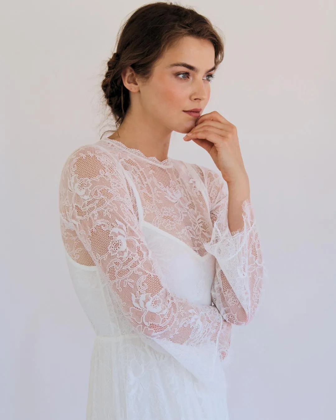 Vintage Lace Wedding Dress #1498