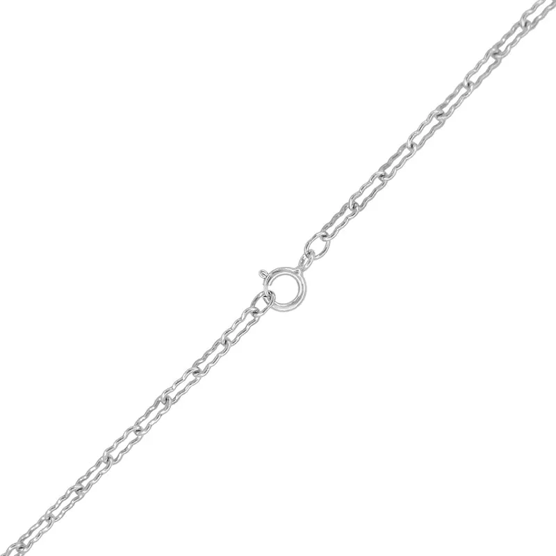 Vintage Style Art Deco Crinkle Chain in Solid Sterling Silver - Vintage Replacement Neckhain, 16"  18" and 20" Inches