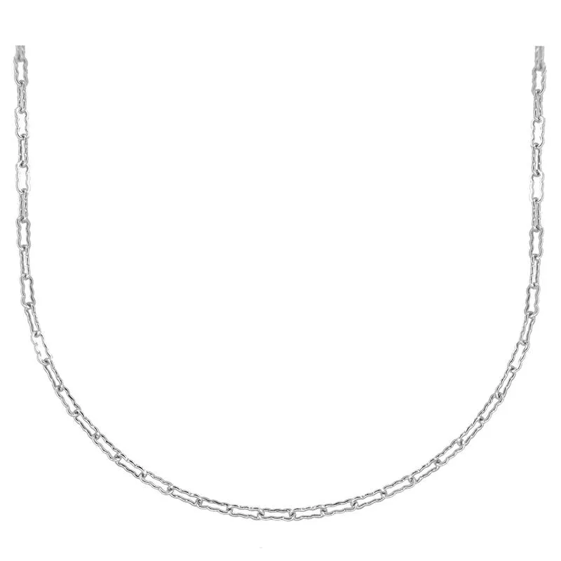 Vintage Style Art Deco Crinkle Chain in Solid Sterling Silver - Vintage Replacement Neckhain, 16"  18" and 20" Inches