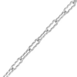 Vintage Style Art Deco Crinkle Chain in Solid Sterling Silver - Vintage Replacement Neckhain, 16"  18" and 20" Inches