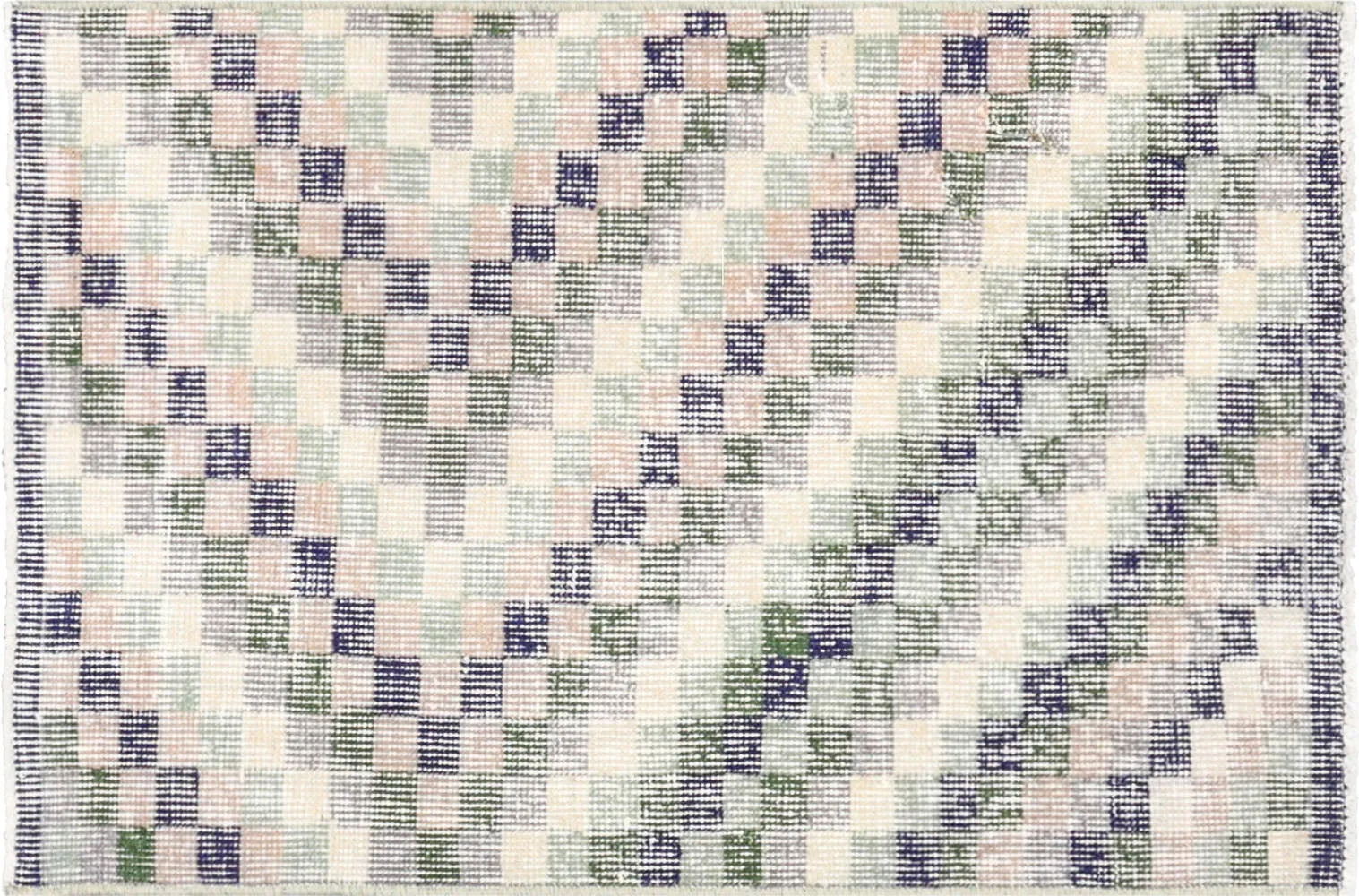Vintage Turkish Mid-Century-Modern Rug - 2' x 3'