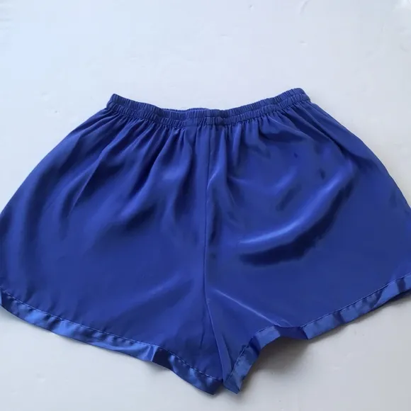 Vintage Victoria’s Secret Blue PJ Set 90‘ y2k Sexy Lounge Matching Large 2 Piece