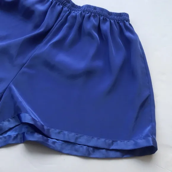 Vintage Victoria’s Secret Blue PJ Set 90‘ y2k Sexy Lounge Matching Large 2 Piece