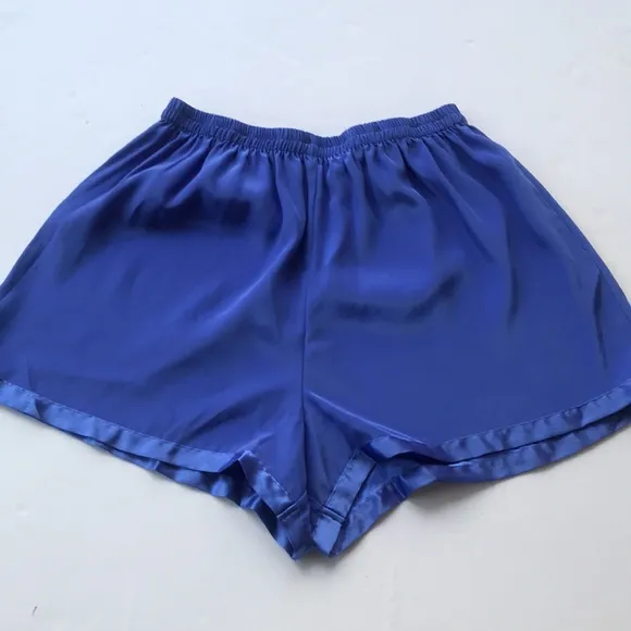 Vintage Victoria’s Secret Blue PJ Set 90‘ y2k Sexy Lounge Matching Large 2 Piece