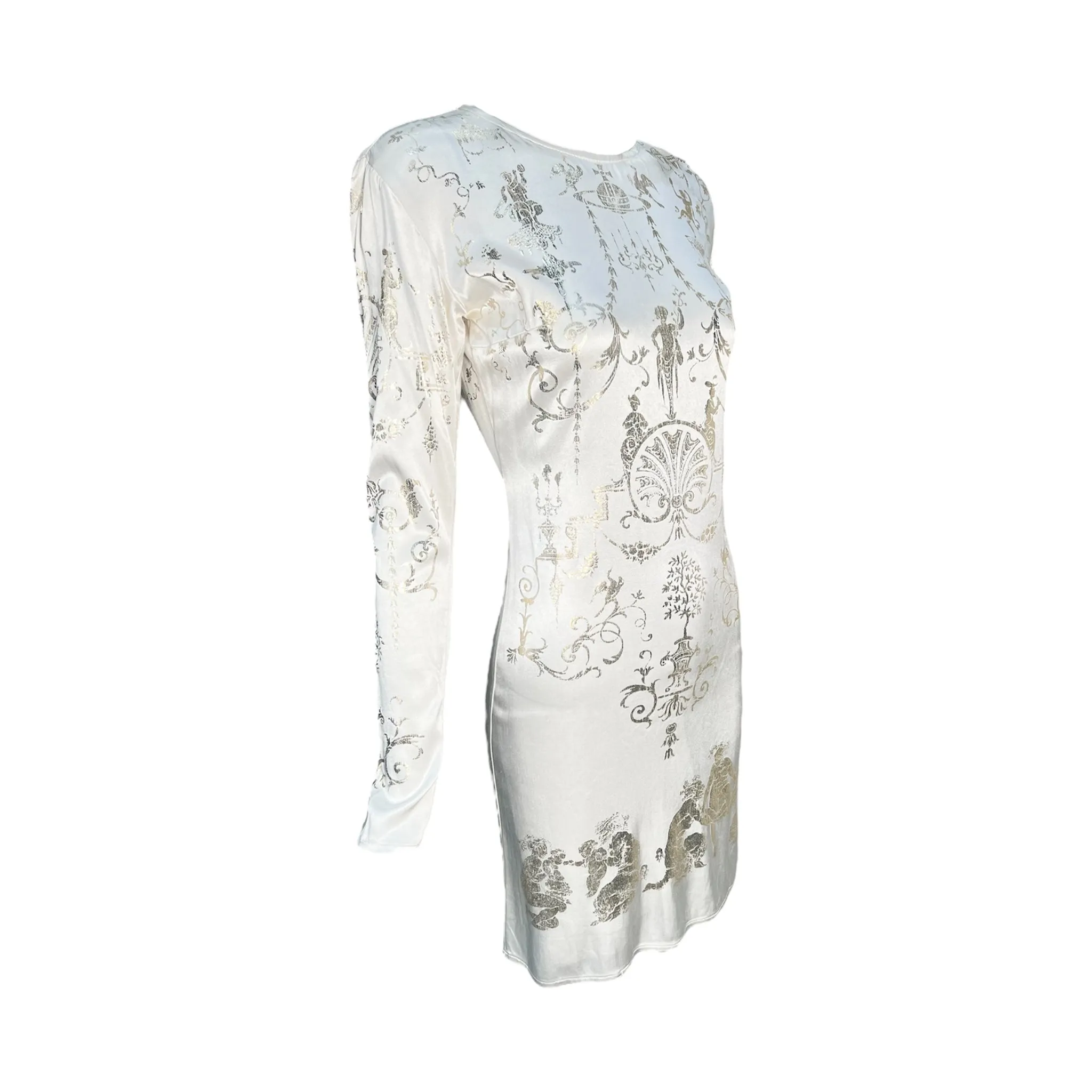 Vivienne Westwood 'Dressing Up' A/W 1991/1992 Boulle Dress in Pearl White