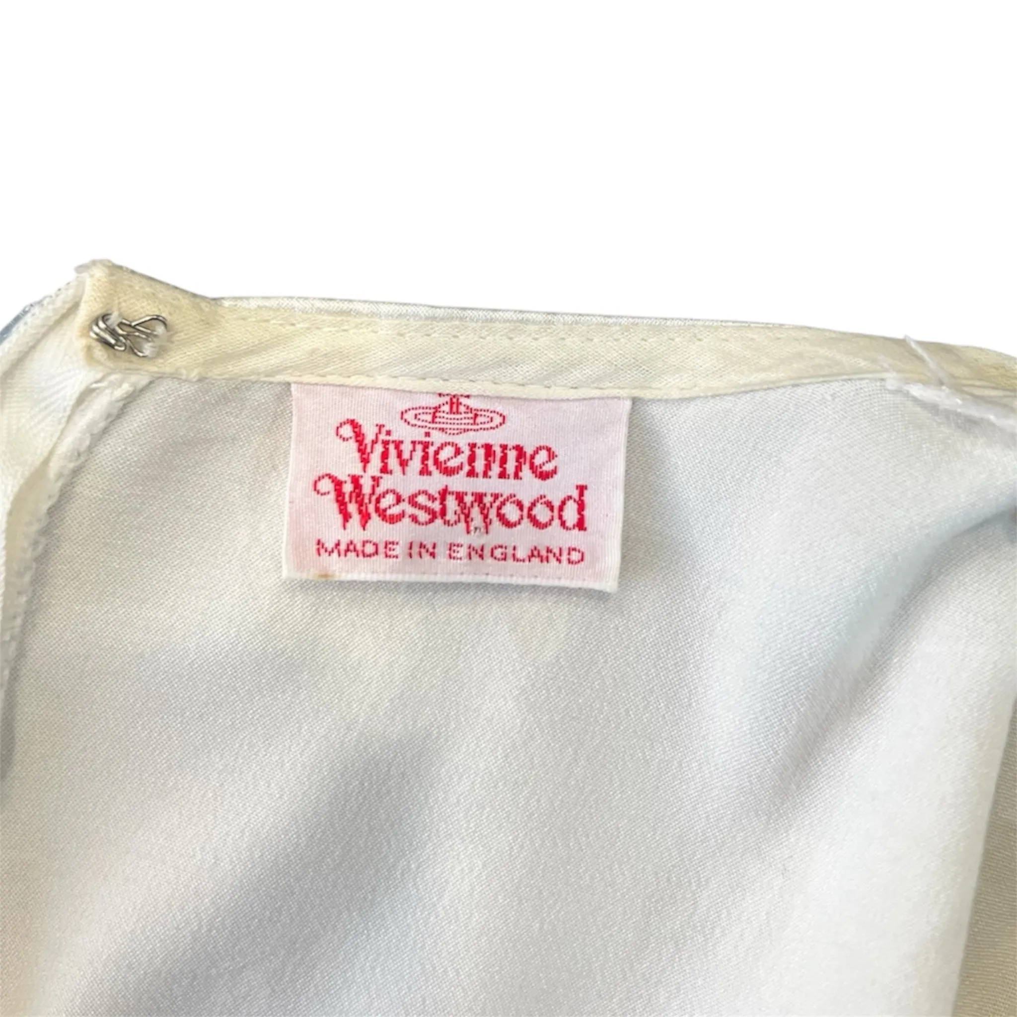 Vivienne Westwood 'Dressing Up' A/W 1991/1992 Boulle Dress in Pearl White